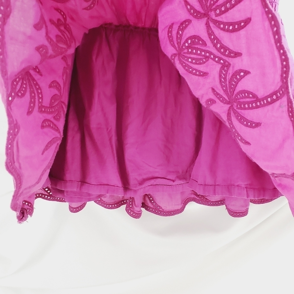 JUICY COUTURE Girls Purple Eyelet FLOWY LOGO LINED SKIRT size 14 (A-6) - Picture 5 of 13
